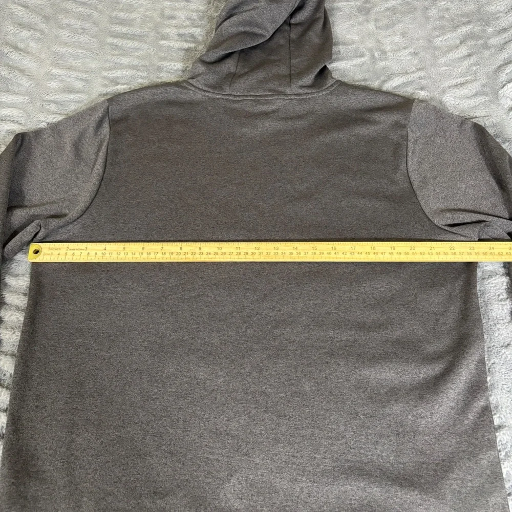 The North Face Mens Large Gray Blue Logo Pullover Hoodie NF0A2T3QYDE